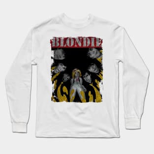 TEXTURE ART - BLONDIE ROCKBAND Long Sleeve T-Shirt